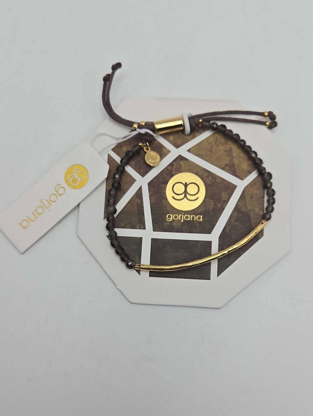 Gorjana Gold Smoky Quartz Power Gemstone "Grounding" Bracelet